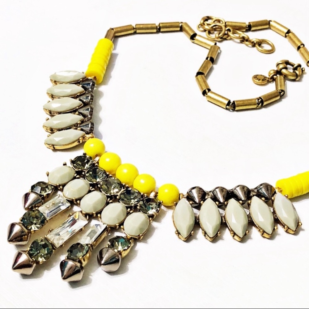 J. Crew Crystal Spike Vivid Sun Necklace